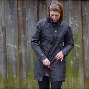 NAU SUCCINCT TRENCH RAIN COAT JACKET WOMENS small